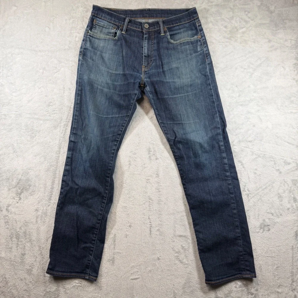 Levis 504 Regular Straight Fit Jeans Mens 31x32 Blue Denim Bought In London